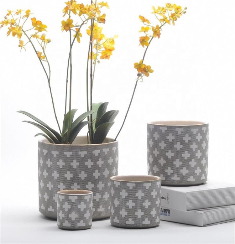 Custom shape indoor italain plants pot succulent ceramic pots planters for Wholesale