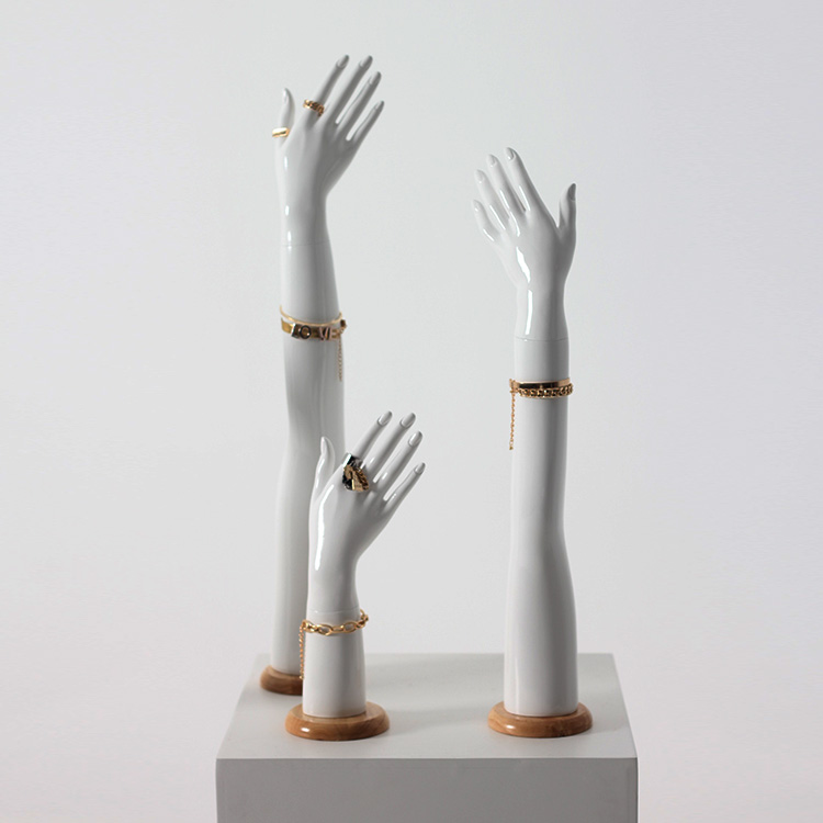 Wholesale display mannequin hand fiberglass jewelry display hand model