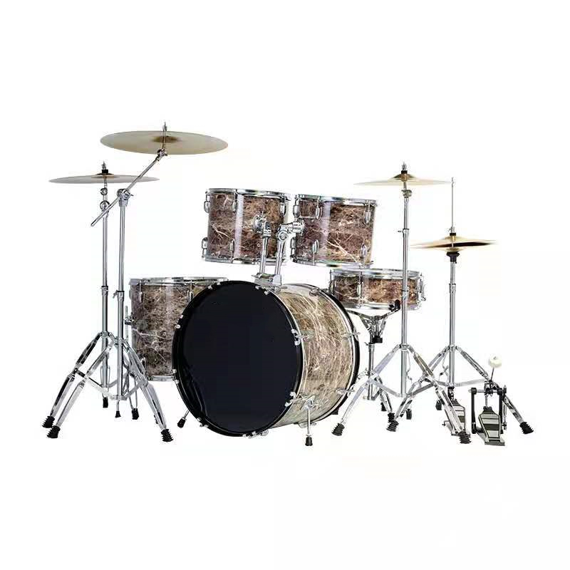 Manufacturer wholesale silencing system cymba cymbal 5 or 7 drum percussion instrument shelf drum adult jazz drum