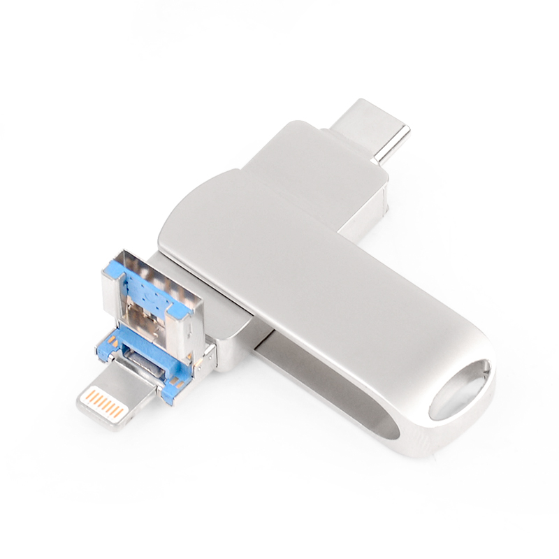 USB флеш-накопитель 32 ГБ внешнее запоминающее устройство расширения флеш-накопитель, диск для подключения iPhone Android Тип C ПК 3 в 1usb палка