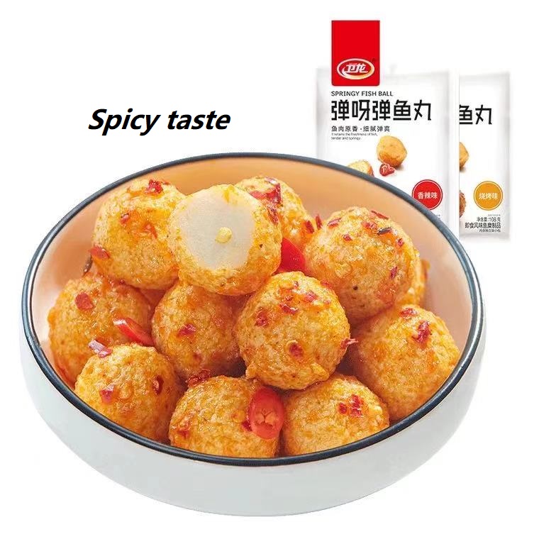 Weilong отдых мгновенный вкус продукты surimi пряные рыбные шарики