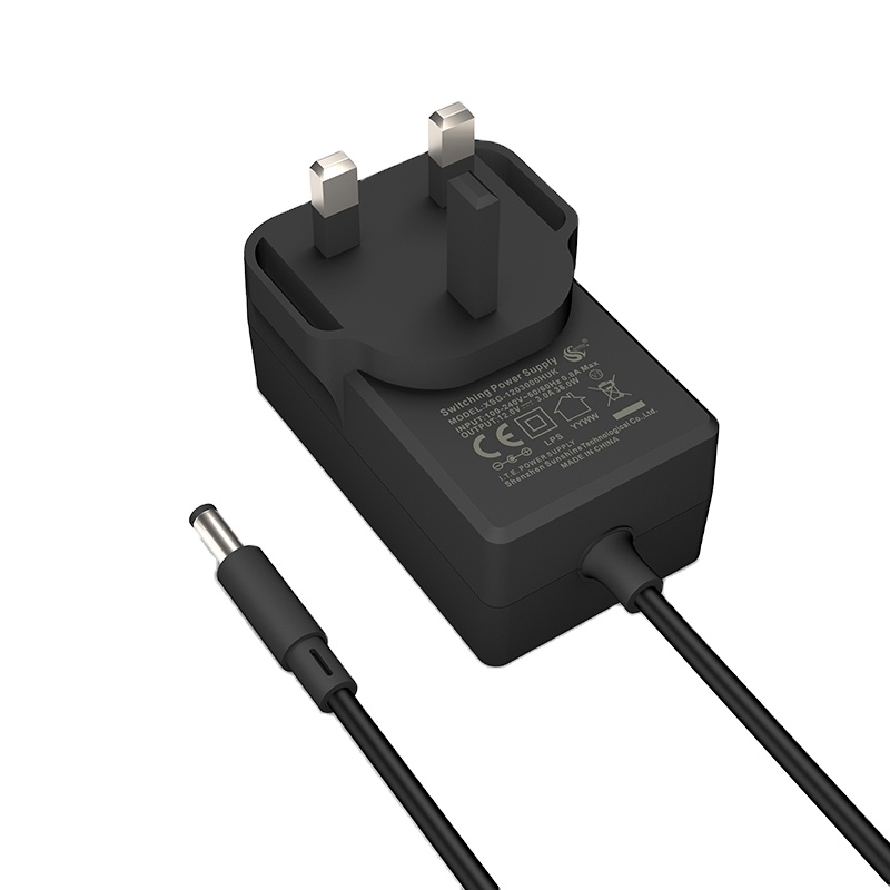 Английская вилка с 3 зубцами 20 Вт 24 Вт 27 Вт 36 Вт 5В 9В 3A 4A 12v 2A 24V 1.5amp блок питания