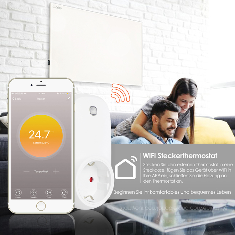 Пульт дистанционного управления Подключаемый модуль приемника ERP Wi-Fi терморегулятор для нагревателя