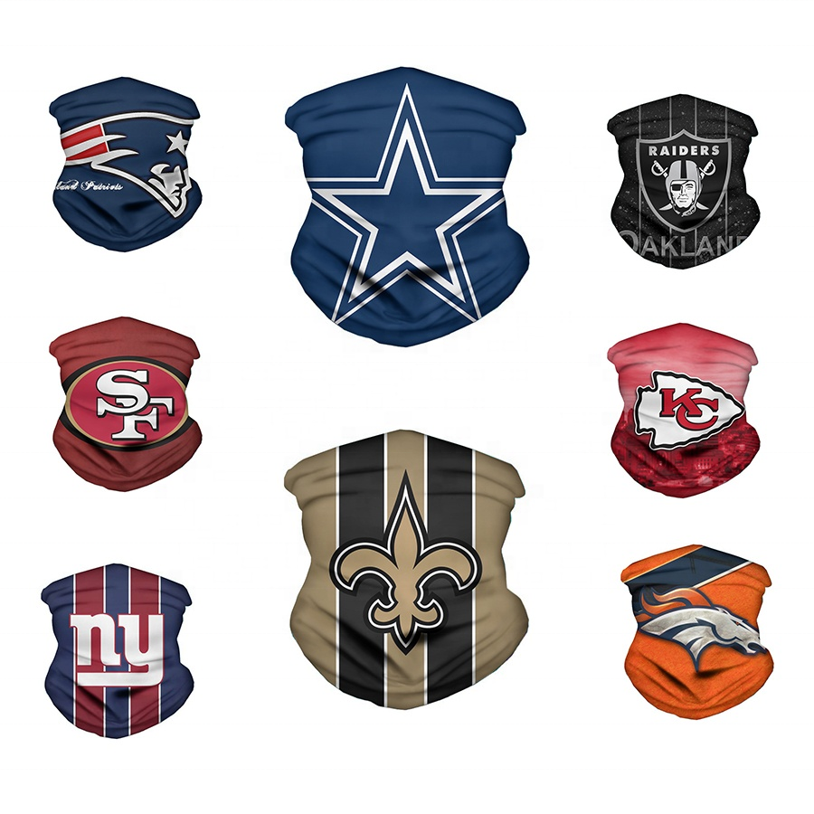 Рекламные Steeler Giants Packers NFL спортивные команды шеи Gaiter на заказ футбольная бандана