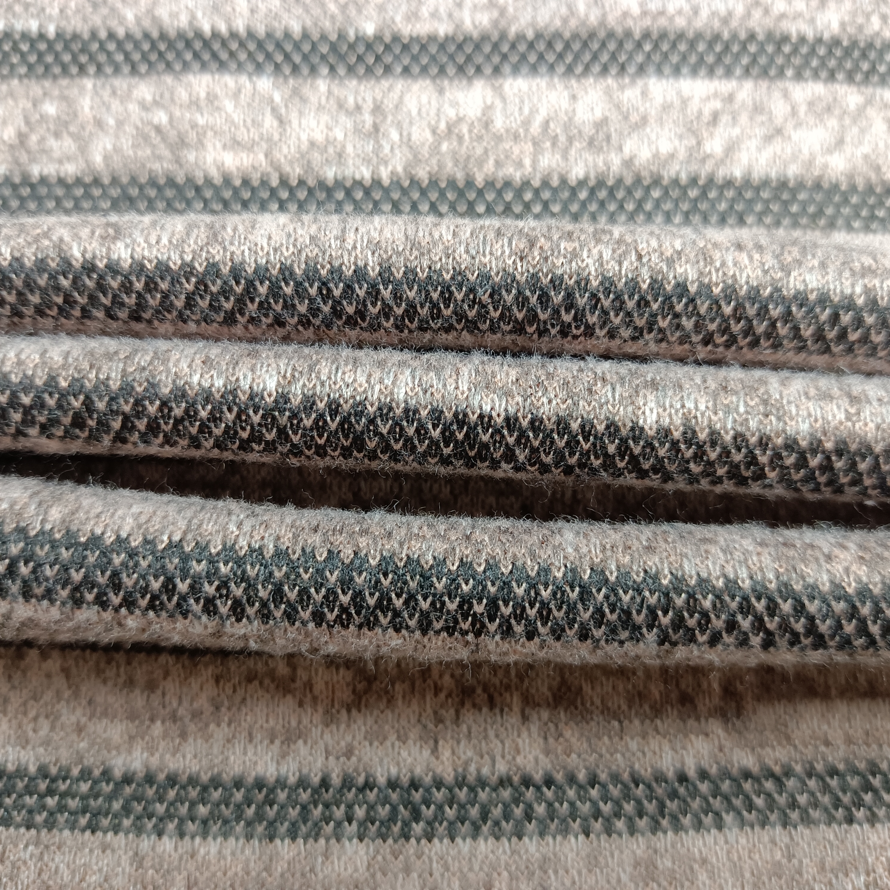 MEIJIALI Textile Hot Sale dyed polyester spandex stripe hacci jacquard fabric
