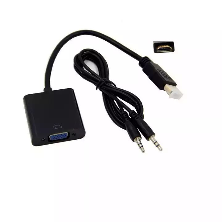 Оптовая продажа HDTV VGA с аудио кабелем конвертер Золотой печати 1080p HDTV к VGA папа-Женский адаптер кабель
