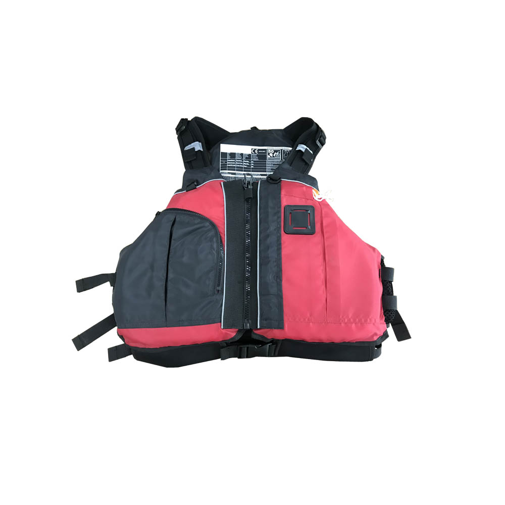 Factory Supply Water Sport adjustable Personalize Customized Red Fishing Lifejacket With Whistle