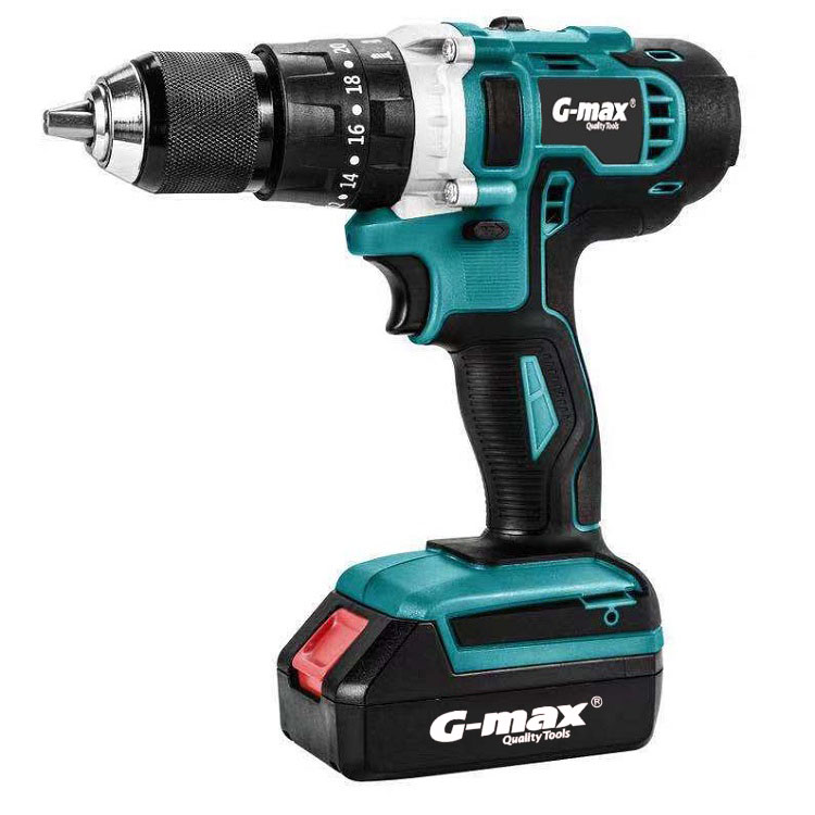 G-max 18V ионно-Литиевая Аккумуляторная дрель с Быстрозажимной патрон GT1820