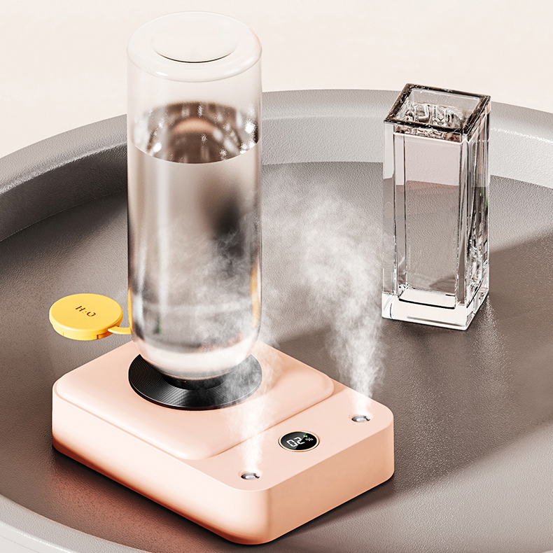 Mini Portable Electric Battery Data Display Humidifier Rechargeable 2000mAh Diffuser Purifier Double Spray Humidifiers