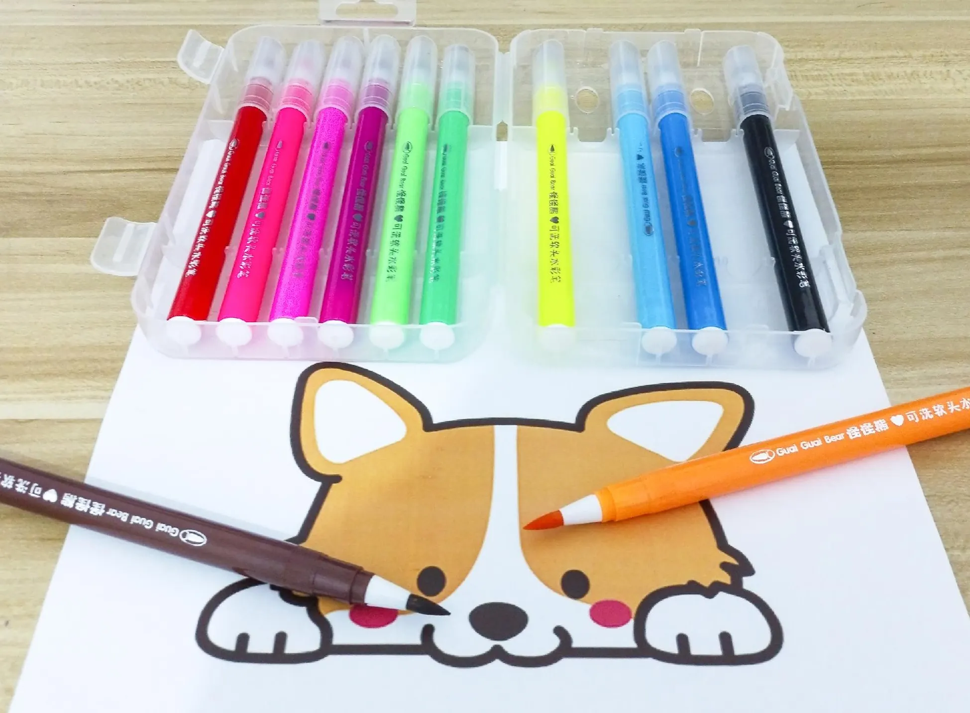 Competitive Price Latest Producing Soft Headed Washable Watercolor Pen Marker For Students Girls And Boys