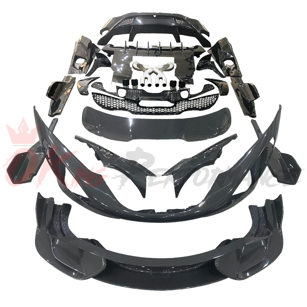 720S Upgrade 765LT Style Dry Carbon Fiber 2015-2018 Car Body Kit Bumper Side Skirt Spoiler Diffuser For Mclaren 720S Bodykit