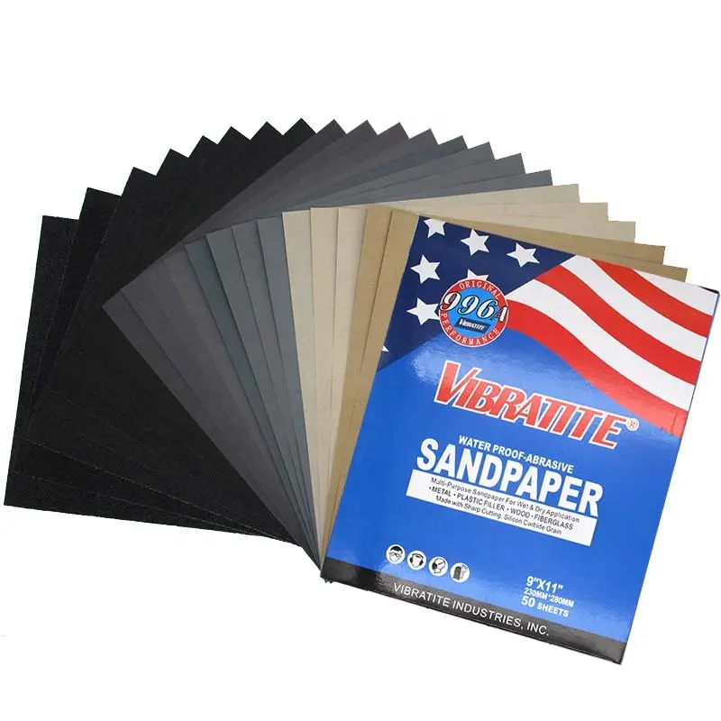 High Quality 230*280mm ,Grit 60-10000 Waterproof Sandpaper Abrasive Sanding/Sand Paper Sandpaper for Polishing And Grinding
