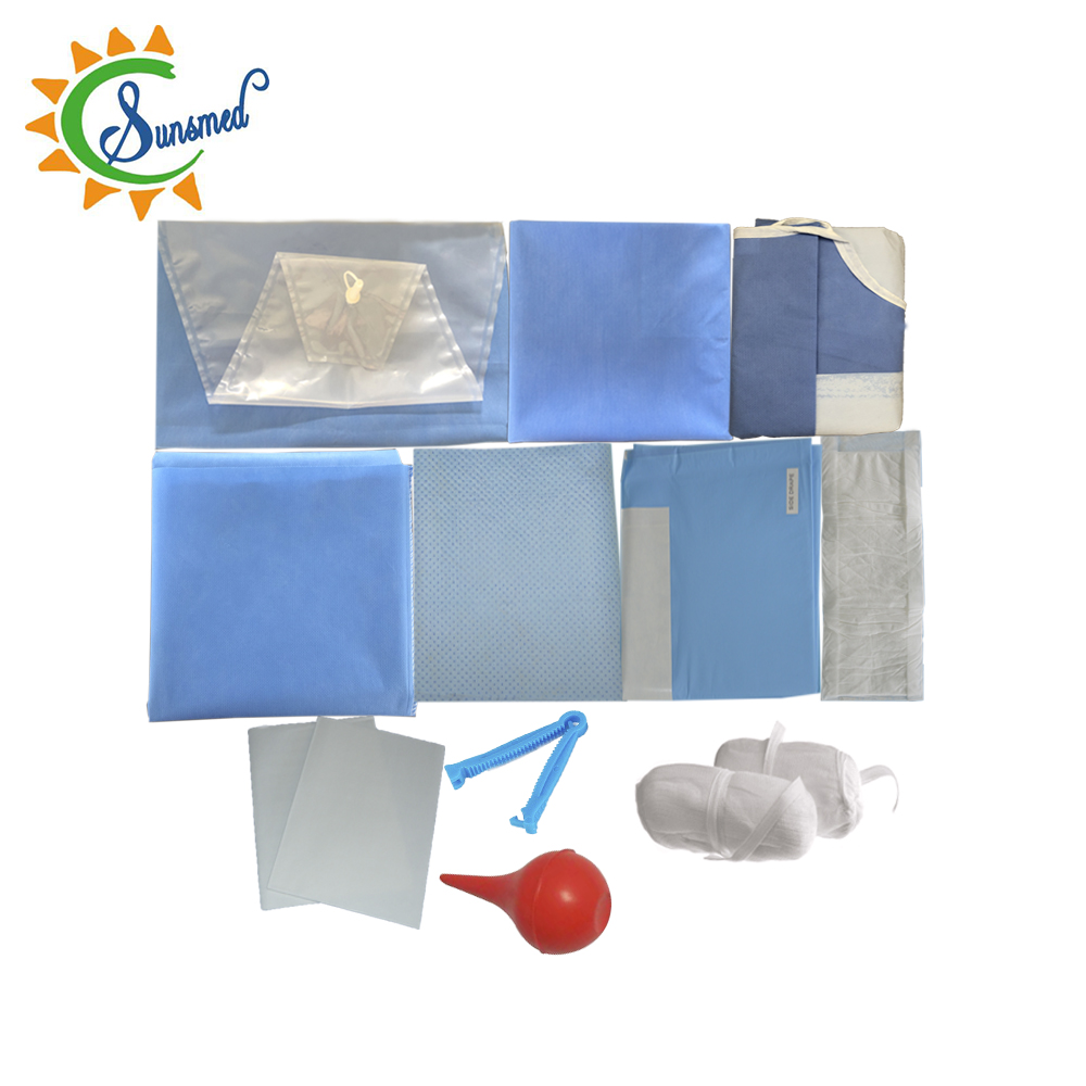 disposable nonwoven surgical basic dressing pack delivery packs foot pack laparotomy drape