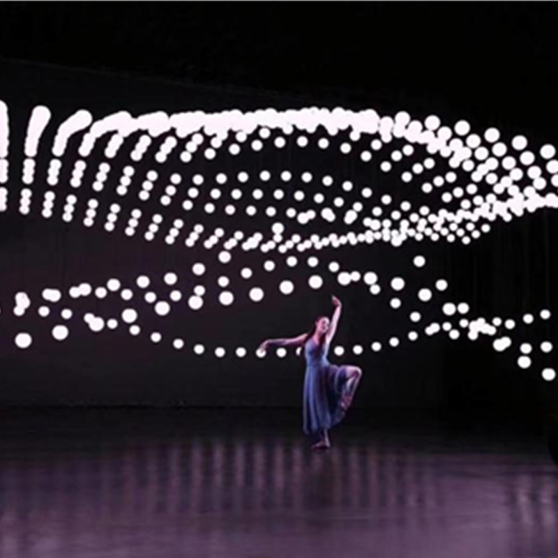 Grace Professional Stage Light RGB Colorful DMX LED Lift Ball Kinetic Light