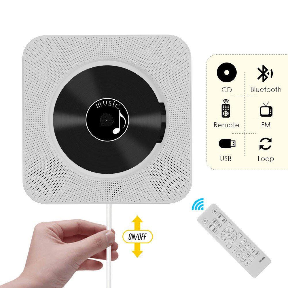 Bluetooth перезаряжаемая трубка портативный cd радио кассетный плеер