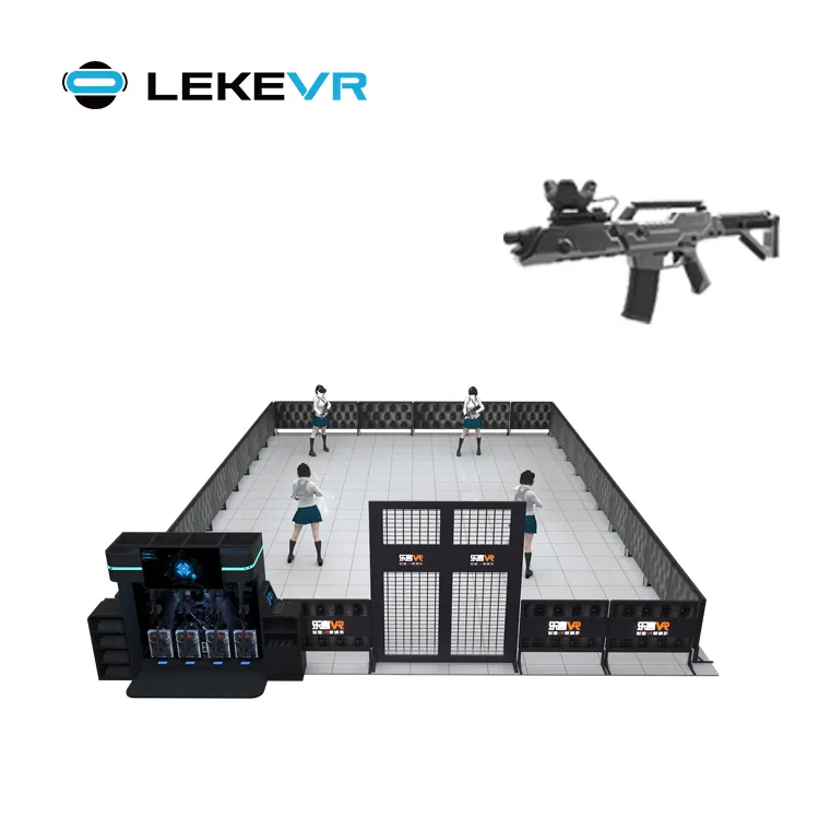 LEKE VR Entertainment Franchise Indoor Arcade Games Platform 4 Players Shooting VR Multiplayer Arena