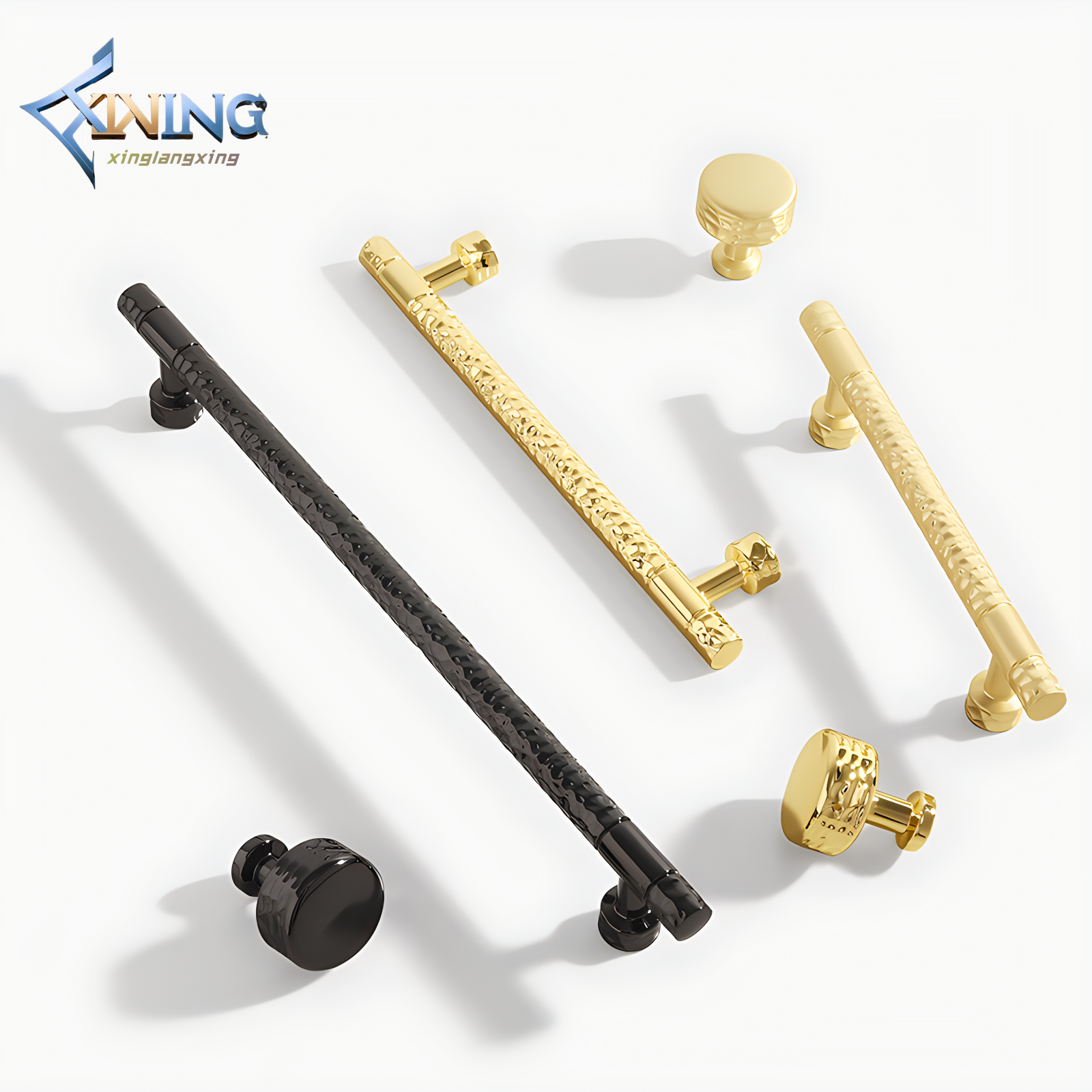 Customized luxury brass handles, furniture hardware, kitchen cabinet handles, dressing table wardrobe door gold handles