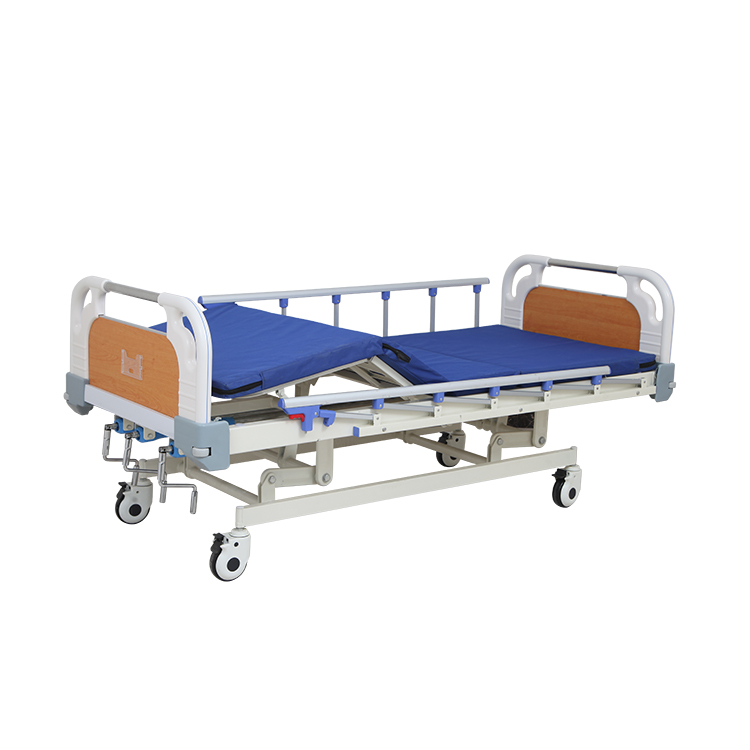 China Products Economic Metal Nursing Care Bed Adjustable Hospital 3 Crank Bed