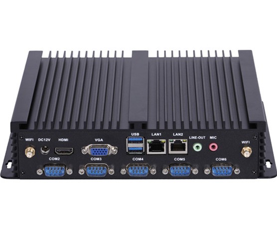Промышленный ПК i3-6100U/i5-6200U/i7-6500U 2 * SO-DDR3L/1600/1866 Макс. 16GB HD-MI VGA LVDS 2 * SATA3.0/1 * MSATA3.0/1000 M lan