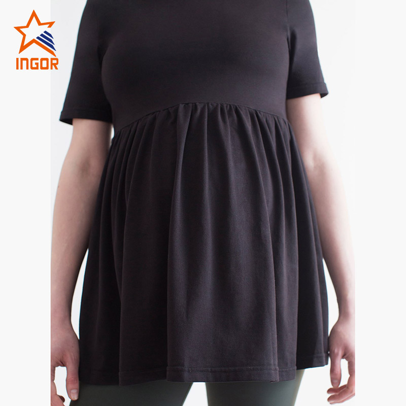 Manufacturers Maternity Clothes For Women Pregnant Maternity Pleated Dress