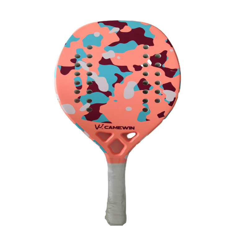 Promotional OEM Classic Design carton fibre Beach Tennis Racket Paddle Ball Game Set