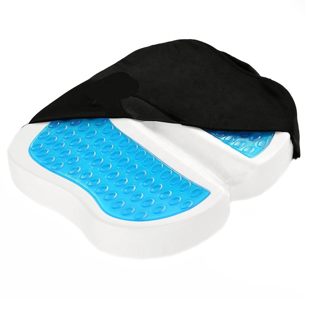 Wholesale Mesh Cover Anti Slip Bottom Coccyx Orthopedic Office chair pad or Outdoor Wheelchair Car Memory Foam Seat Cushion