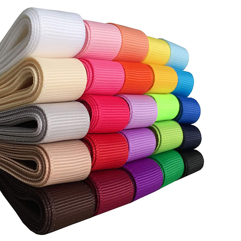 Factory Cheap Price 196 Colors Solid 9mm Grosgrain ribbon with Good Quality