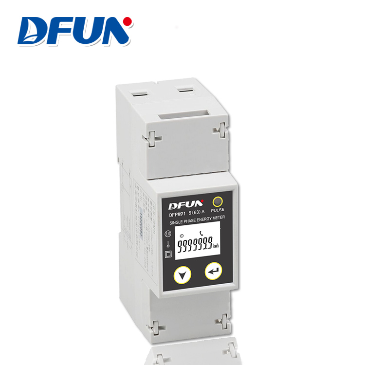 DFUN DFPM91 мини-метр с RS485 однофазный цифровой измеритель энергии