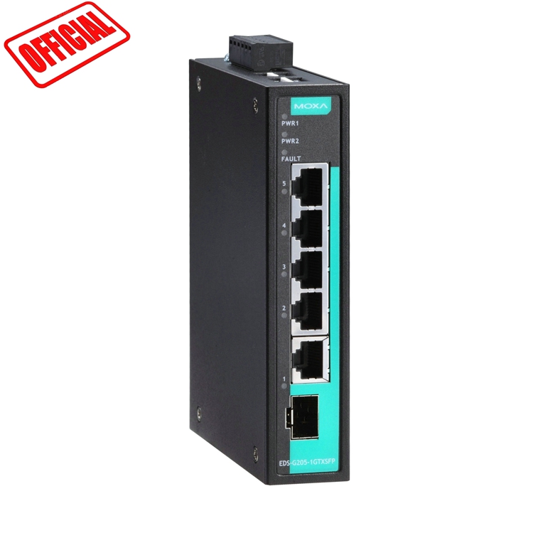 EDS-G205-1GTXSFP серии мокса GIGABIT Ethernet переключатель для электрического мокса устройства оригинальный официальный агент Промышленный Коммутатор Ethernet