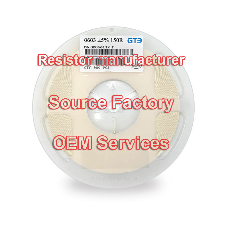 Китай SMD резистор производитель 0ohm ~ 10ohm 11ohm-560kohm 1Mohm-10Mohm 0201 0402 0603 0805 1206 1210 OEM сервис