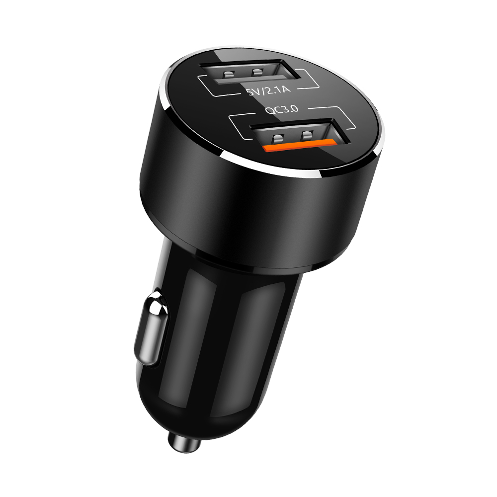 Входное напряжение 12-24V Dual USB Выходы 5 V/2.1A Micro 2 USB порт автомобильное зарядное устройство