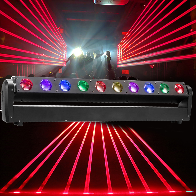 Лидер продаж, светодиодный прожектор luces pixel dj, сценическое освещение, оборудование dmx, 40 Вт * 10 шт., светодиодный прожектор rgbw с заточенным лучом, Подвижная головка, прожектор
