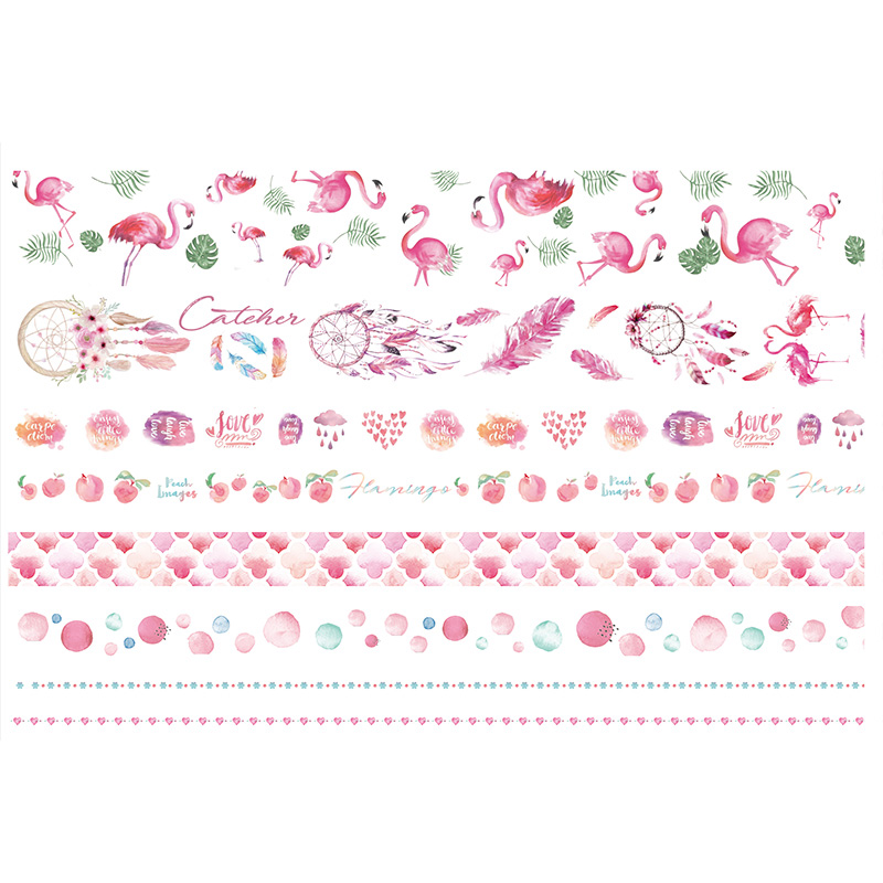 Chinese classical color life sticker masking washi tape with logo decoration and washi tape