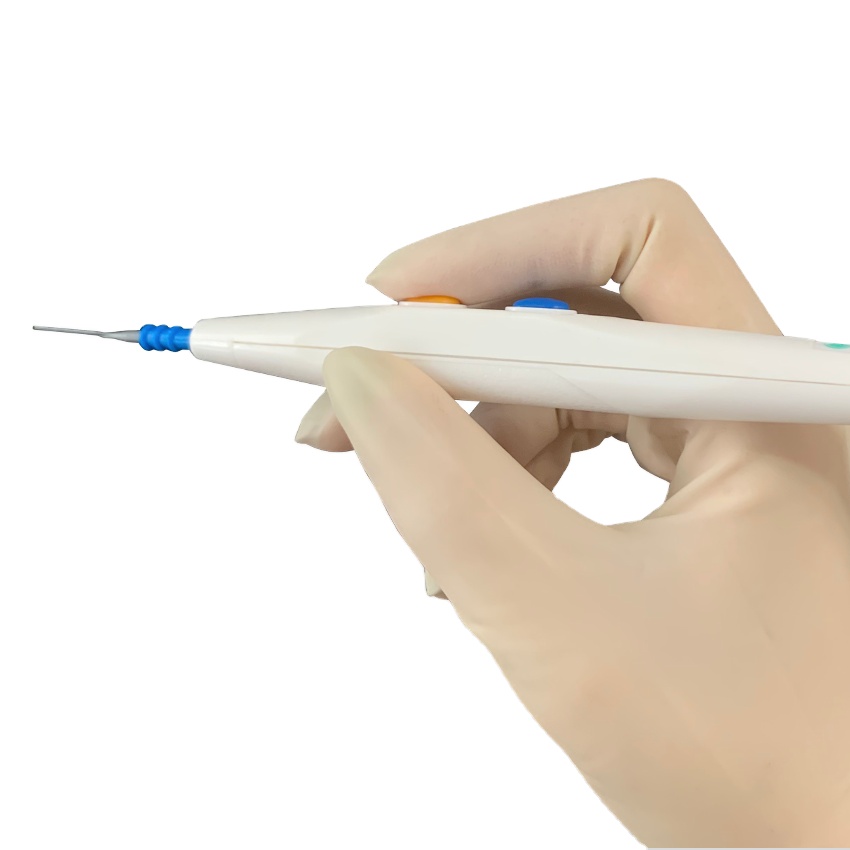 High quality needle type 150mm electrosurgical pencil metal steel needle type electrosurgical pencil
