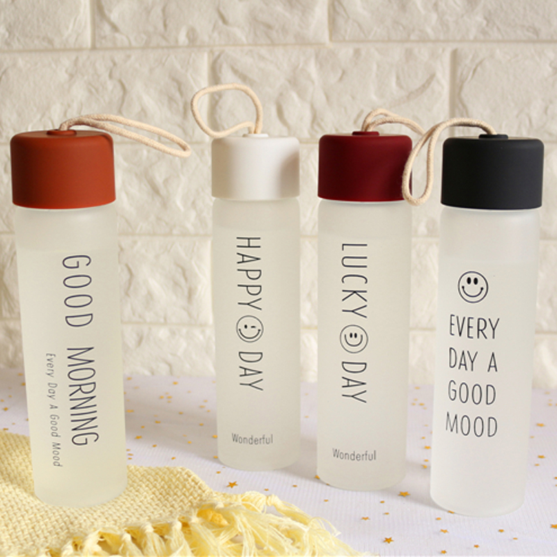 Best selling products 420ml plastic unbreakable glass water bottle water with silicone sleeve