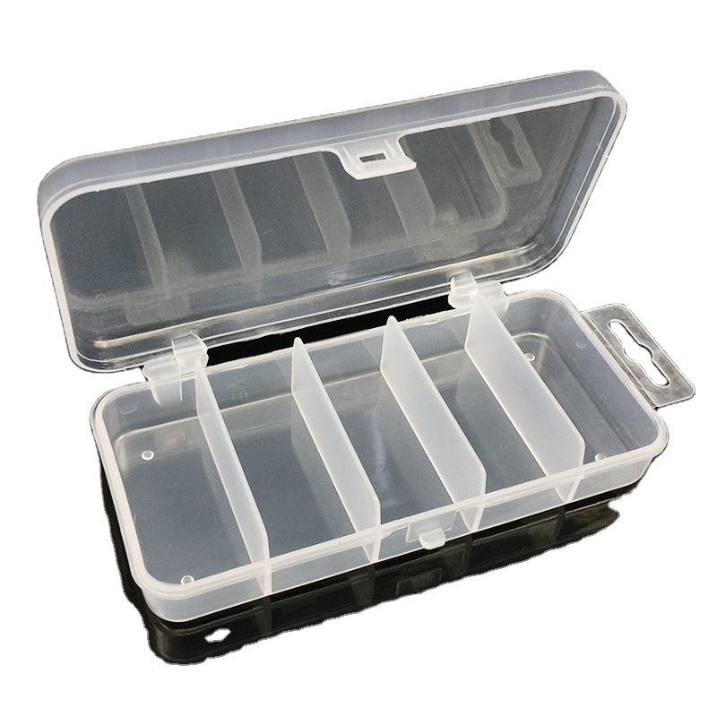 fishing box organizer storage box 13.3*6.2*2.5cm 40g transparent Accessories lure and hook fishing box