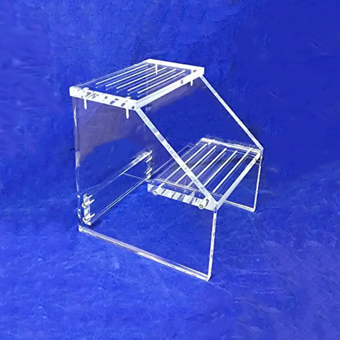 2 Step Acrylic Step Stool Shoes Changing Stool for Home Clear Lucite Bathroom Tub Toilet Stool Wholesale