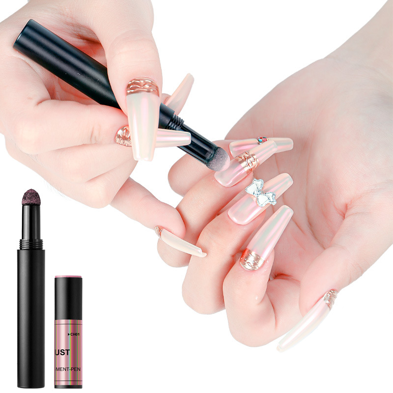 Nail Gel Polish Air Cushion Pen Wholesale Factory Supply UV Gel Sliver Gold Gel Manicure for Nail Salon