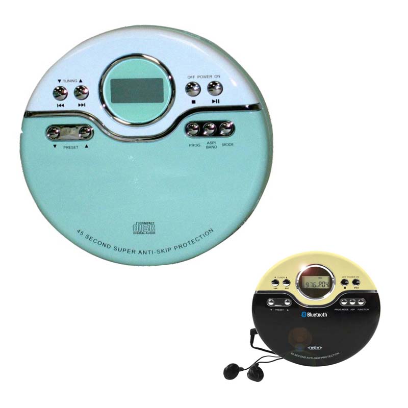 Портативный cd-аудиоплеер, перезаряжаемый автомобильный CD-плеер discman, mp3-плеер