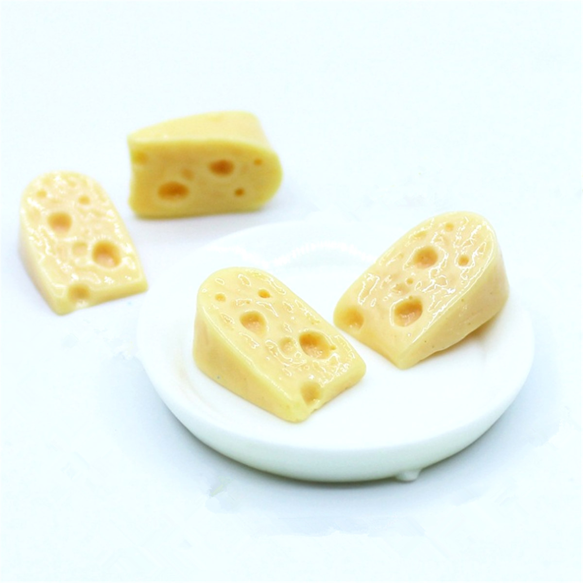 Миниатюрные куклы сыра для кукольного домика, 10 шт., игрушки, мини еда, желтый сыр, аксессуары для украшения