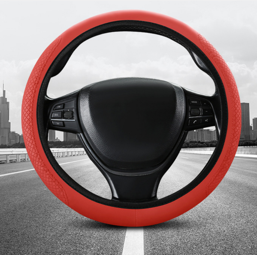 Skidproof Авто рулевое колесо Крышка Анти-скольжение тиснение обувь без каблука; Кожаная обувь для вождения автомобиля аксессуары универсальная оплетка автомобильного руля диаметром