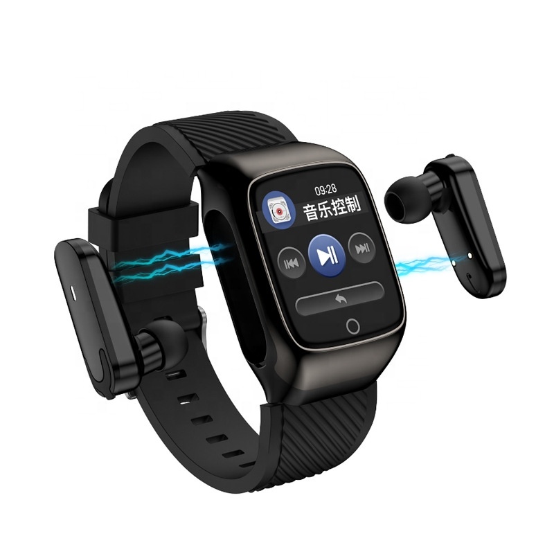 2 в 1 Bluetooth-гарнитура 5,0 Bluetooth-наушники беспроводные наушники-вкладыши мониторинг здоровья фитнес-браслет для мужчин и женщин Спорт