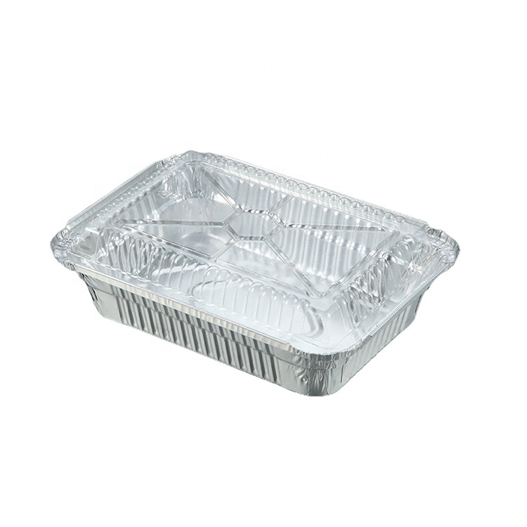 Fast Food Foil Food Packing Foil Takeaway Container Pans Aluminum Packaging