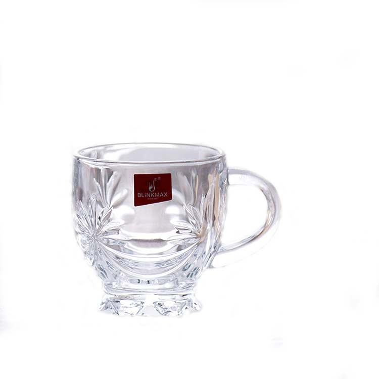Wholesale Clear Large Stock High Borosilicate Glass Tea And Handle Coffee Beer Cup