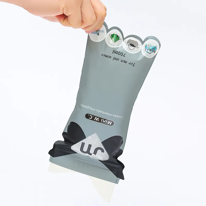 Originality Disposable 700cc Dispoz-a-bag Urine Collection Toilet Mini For Car Outdoor Portable Toilet Travel Urine Bag