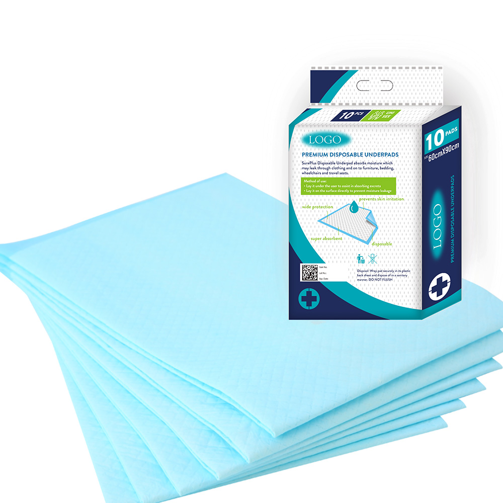 Dust-Free Workshop Cheap Price CE MSDS Super Absorbent 60x90 Adult Medical Underpads Disposable Under Pads