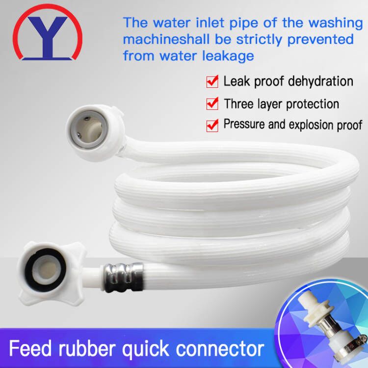 European White High Quality PVC Plastic Washing Machine Hose Water Inlet Hose