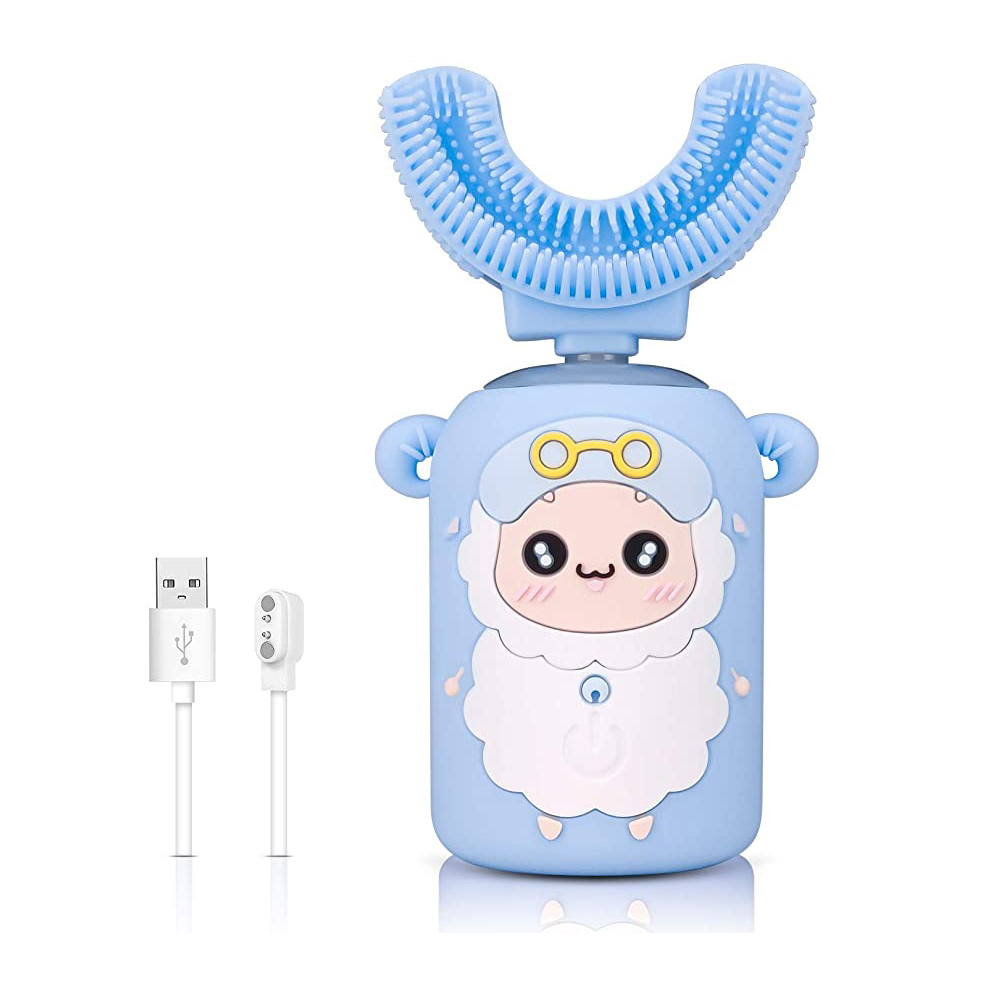 U форма USB Kid электрическая зубная щетка Детская ультразвуковой Смарт USB аккумулятор электрический 360 градусов автоматический