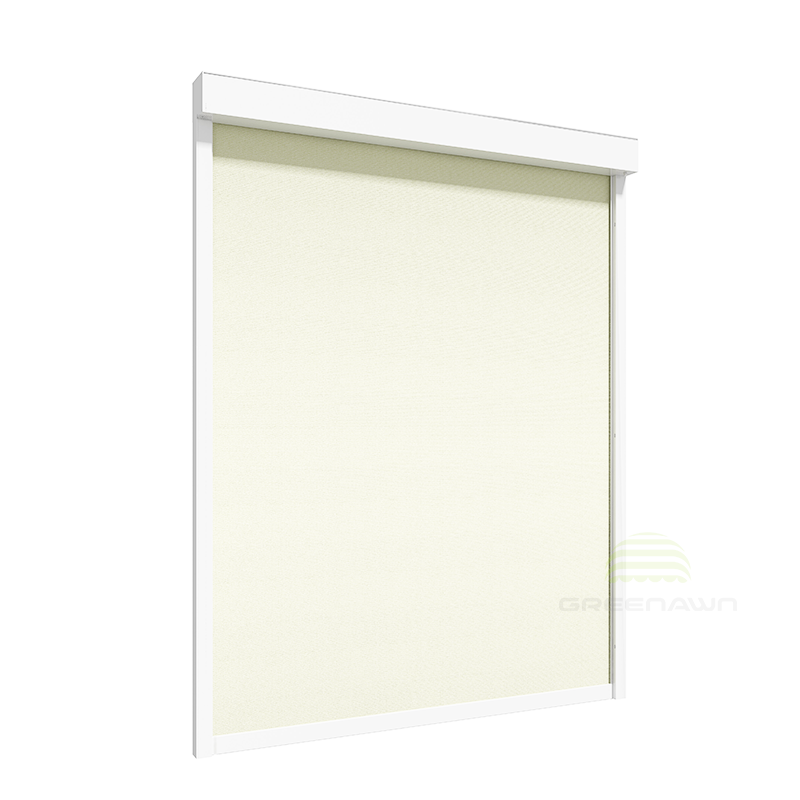 Windproof Automatic Zip Track Roller Blinds Outdoor Sunscreen Blockout Zip Blinds