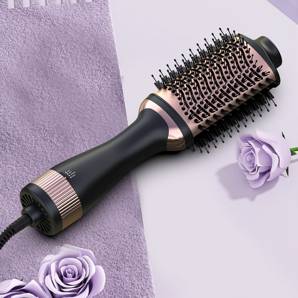 SMET One Step Hair Dryer Volumizer Brush 4 In 1 Hot Air Brush For Women Hair Styling Tools 1200W hair dryer Brush
